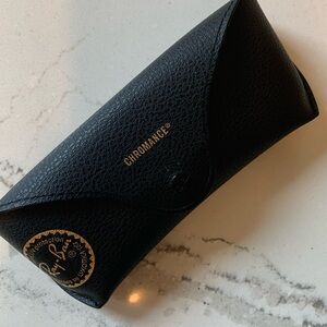 Ray Ban glasses case.  Black with gold print. Note: only the case.